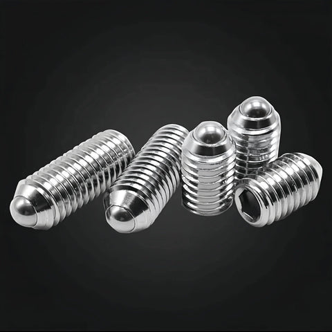 ✝️ M4 x 12mm Ball Point Set Screws, Thread Hex Socket Ball Spring Plungers Set, Hexagonal Socket Ball Plunger, 20Pcs for CNC axis motion