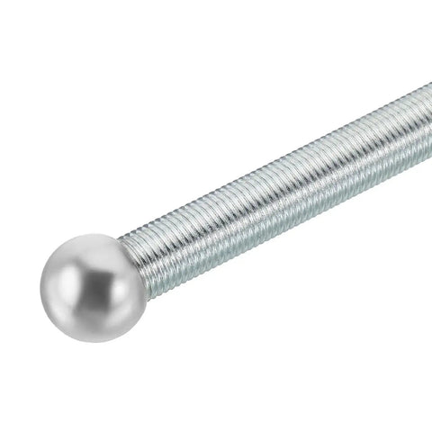 Close-up of M4 Thread Cap Nuts Knob Pack Of 20 For Furniture And Lighting Decorative Finials Steel Ball Lamp Screw Caps Covers in silver tone