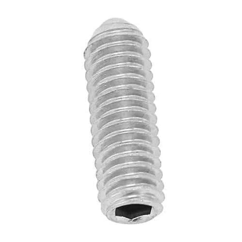 20 pcs M4 x 12 stainless steel ball plunger set screws with internal hex drive, spring loaded flat head for positioning