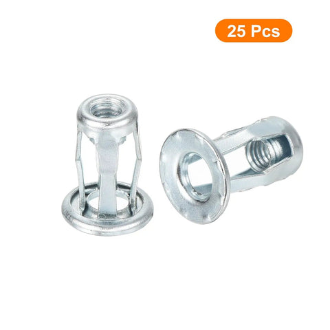 Multi Grip Rivet Jack Nuts Set M5 0.8 Petal Carbon Steel With Zinc Finish 25 Pieces