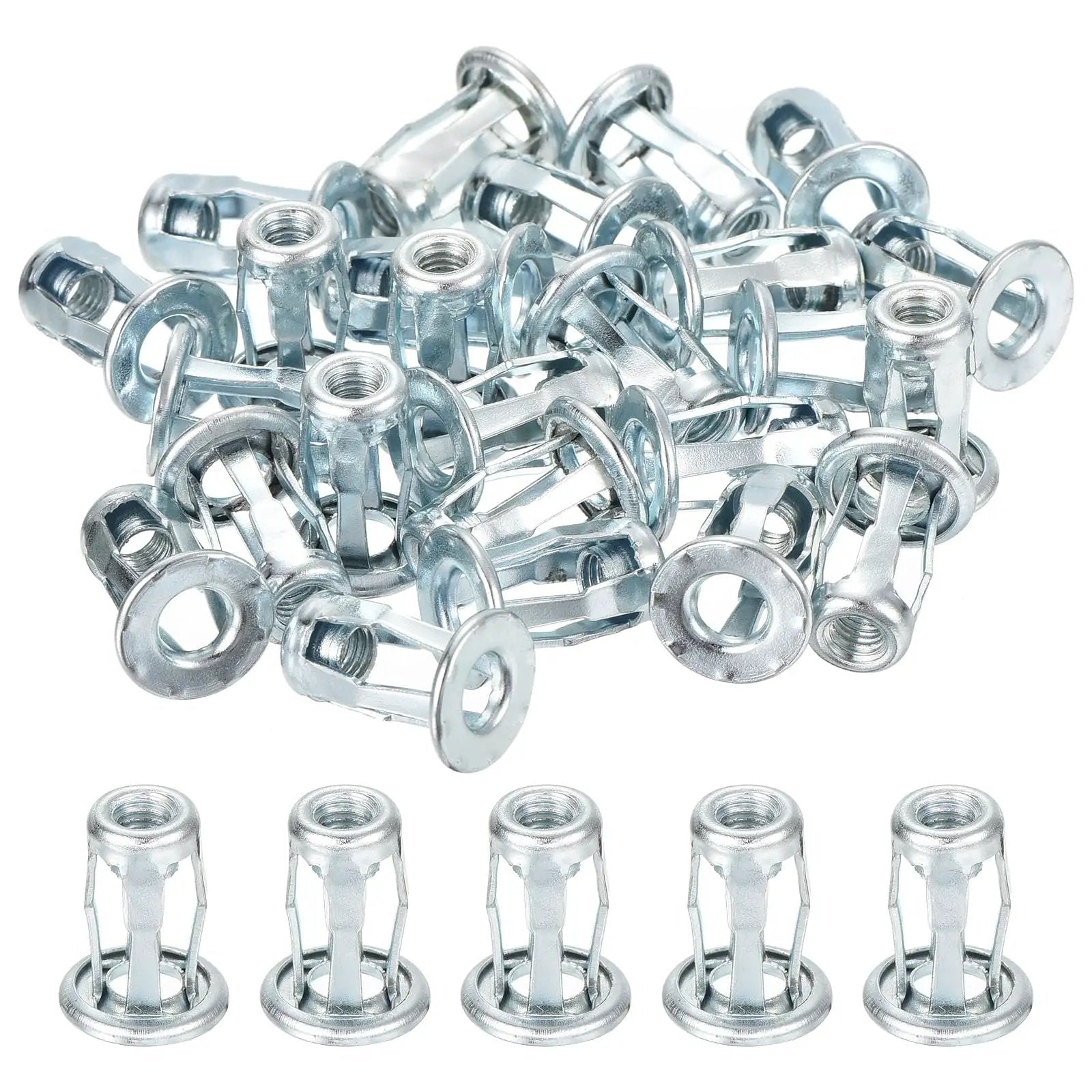 Multi Grip Rivet Jack Nuts Set M5 0.8 Petal Carbon Ste...