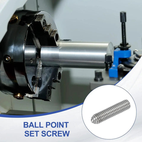 M5x20mm Ball Point Set Screws 304 Stainless Steel 20 Pieces Hex Socket for Industrial Machines in use