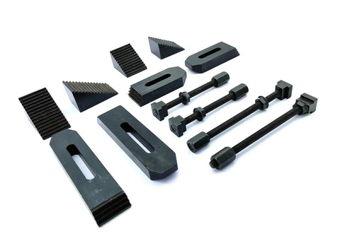 24 Piece Clamp Kit Set M6 For Rotary Tables Milling Tables Face Plates And Vertical Slides With 8 Mm T Slot Compatibility