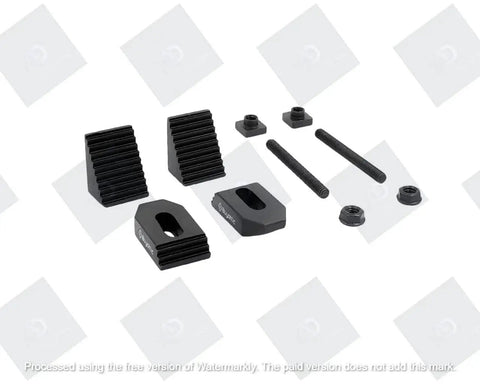 Pro Grade M6 Clamp Kit For 3 In And 4 In Rotary Tables For 75mm And 100mm Setups, Works With Horizontal And Tilting Models, Includes Two Step Blocks