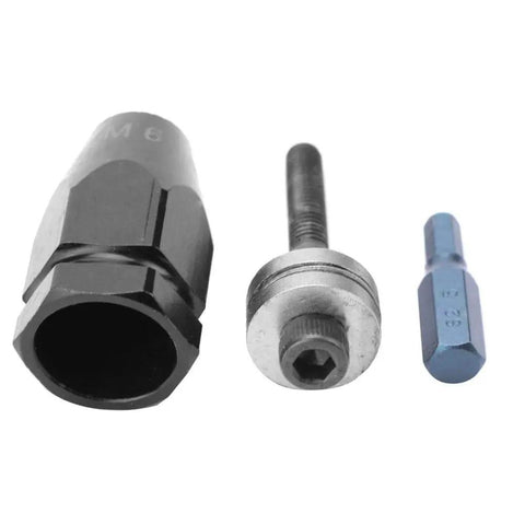 Pneumatic Rivet Nut Head Set For Air Riveters M5 M6 M8 M10, Four Size Kit With Hex Straight Shank, durable attachment components