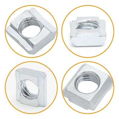 M6 Sliding T Nuts 25 Pcs For 2020 Aluminum Extrusion Tee Slot Nuts 6mm Fits 3D Printer CNC Router European Standard By Qjaiune