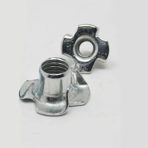 20 Pack M6 T-Nut Steel Insert Fasteners For Wood And Furniture, Easy Installation, Long Lasting, Strong, Secure Joints