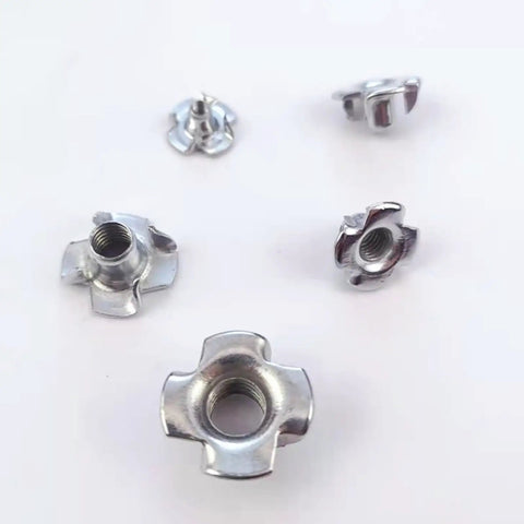 20 Pack M6 T-Nut Steel Insert Fasteners For Wood And Furniture, Easy Installation, Long Lasting, Strong, Secure Joints
