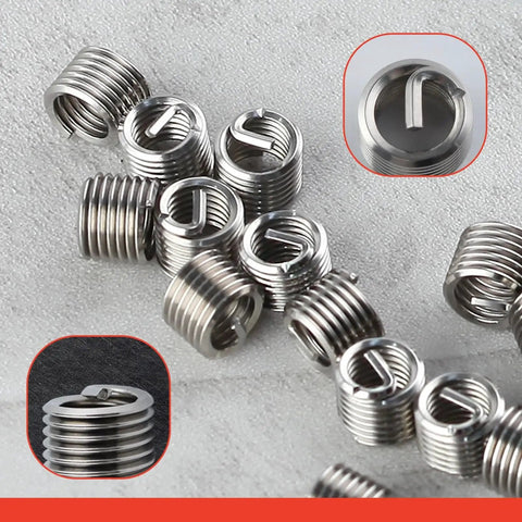 M6 Thread Repair Kit With Helicoil Inserts stainless steel coils for auto repair and rethreading by Leontool