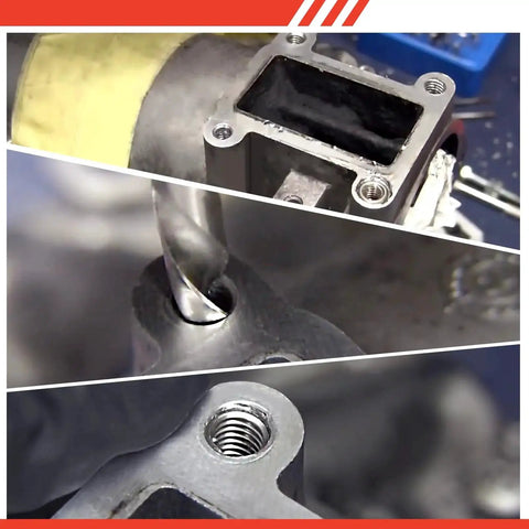 M6 Thread Repair Kit With Helicoil Inserts And HSS Drill Taps For Auto Repair Rethreading Bolts demonstrating repair process