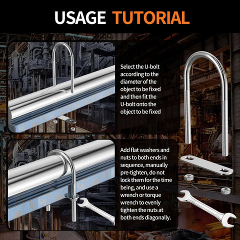 Experience secure, corrosion-resistant mounting for trailers and boats with this 4-set M6 U-bolts kit installation tutorial