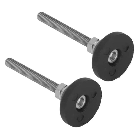 Adjustable M6 Vibration Isolation Leveling Feet With 50mm Height Range Nylon Swivel Mounts 30mm Base For Furniture And Industrial Machinery