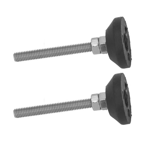 Adjustable M6 Vibration Isolation Leveling Feet With 50mm Height Range Nylon Swivel Mounts 30mm Base For Furniture And Industrial Machinery