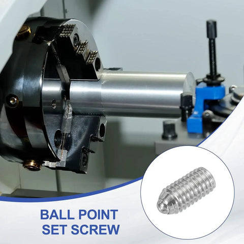 Ball Point Set Screws M6x12mm 304 Stainless Steel Hex Socket Spring Ball Point Grub Screws in industrial machine setup