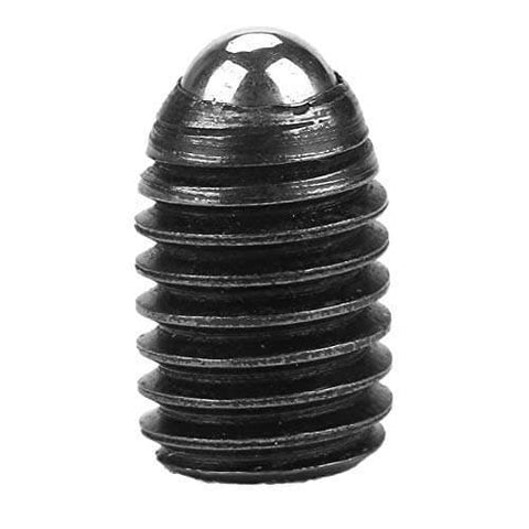 Close-up of a single M8 carbon steel ball screw from the 10pcs M8 Carbon Steel Ball Screws, Spring Plunger Set for smoother CNC motion.