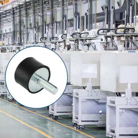 Eight 8-piece M8 rubber anti-vibration isolator mounts reduce equipment vibration and noise, protecting machinery in use