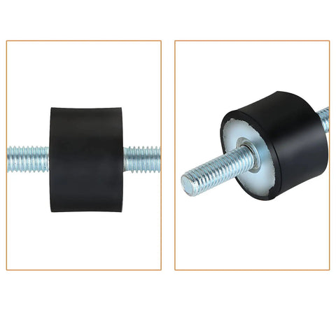 Eight M8 Rubber Vibration Isolator Mounts Cushion Machinery Absorb Shocks Reduce Noise And Protect Air Compressors Pumps Garage Motors
