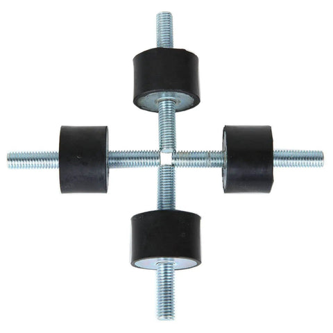 Eight M8 Rubber Vibration Isolator Mounts Cushion Machinery Absorb Shocks Reduce Noise And Protect Air Compressors Pumps Garage Motors