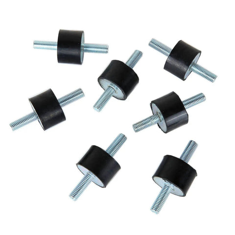 Eight M8 Rubber Vibration Isolator Mounts Cushion Machinery Absorb Shocks Reduce Noise and Protect Air Compressors Pumps Garage Motors