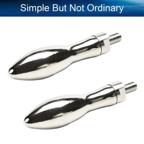 2 Pack M8 Threaded Clamping Handles Revolving Knobs For Lathe Milling Machine Stainless Steel Chrome Plated 22mm Head