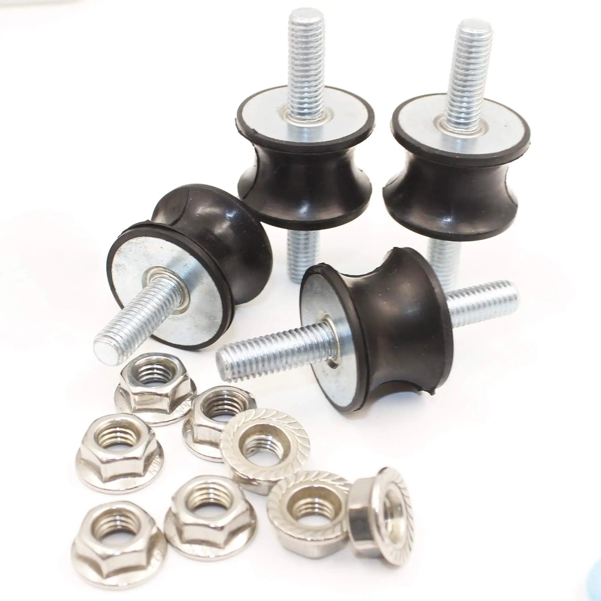 Efficient M8 vibration isolation mounts with rubber wa...
