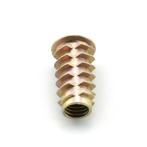 M8x25mm Furniture Screw-In Nut Set Zinc Alloy Bolts And Threaded Inserts With Hex Socket Drive For Wood Furniture