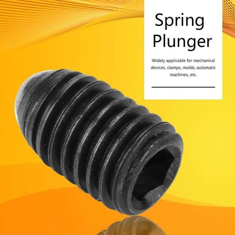 ✝️ 10pcs M8 (M8x12) Screw Thread Hex Socket Carbon Stainless Steel Ball Drive Spring Plungers Set Push Fit Ball