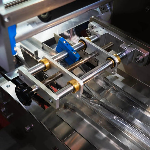 Machinery setup showing 30 Pcs Sleeve Bearings Set With 4mm Bore And 6mm Outer Diameter 6mm Length Self Lubricating Sintered Bronze Bushings.