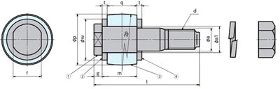 Made in Japan F5 NBK Bolt Set for FCL / FCLS - VXB Ball Bearings