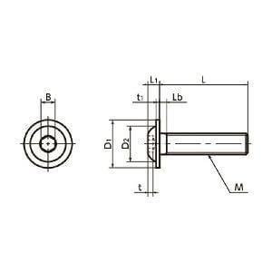 Made in Japan SFB-M8-16 NBK Socket Button Head Cap Screws - Flange Pack of 20