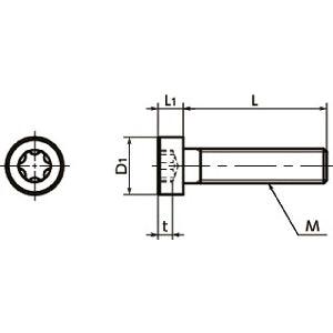 Made in Japan SLTS-M2-10 NBK Hexalobular Socket Head Cap Screws with Low Profile - VXB Ball Bearings