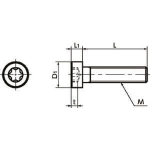 Made in Japan SLTS-M3-6 NBK Hexalobular Socket Head Cap Screws - Low Profile