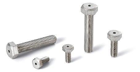 Made in Japan SVHS-M3-10 NBK Hexagon Head Bolts with Ventilation Hole- 10 Vacuum Vented screws - VXB Ball Bearings