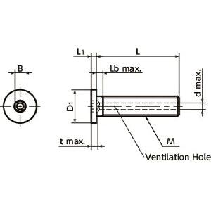 Made in Japan SVSHS-M3-10 NBK 3mm Socket Head Cap Vacuum Vented Screws with Ventilation Hole with Special Low Profile Pack of 20 - VXB Ball Bearings