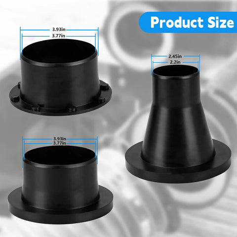 Amazon black 4-inch magnetic dust collection fittings with 1 mag port and 5 4-inch/2.5-inch couplers for dust collectors