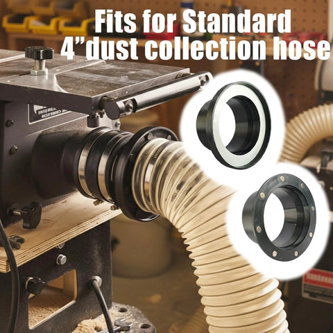 20-Piece magnetic dust collection fittings kit, metal 4-inch to 2.5-inch reducer for woodworking dust collection.