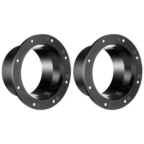 Saillong magnetic dust collection fittings, 2-pack, black ABS, for 4-inch and 2-1/2-inch hose connections.