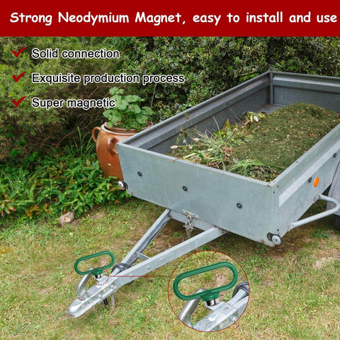 Heavy Duty Magnetic Hitch Pin 1/2 Inch Strong Magnet Handle For Lawn Mowers And Trailer Hitches, Perfect For Lawn Tractors
