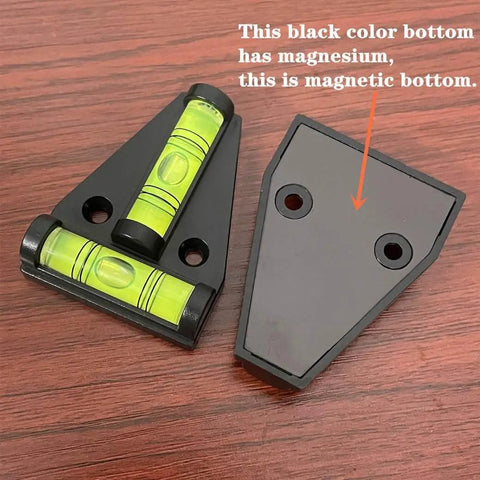 Dual Use Magnetic RV Levelers For Leveling And Stabilization With Screw Mounting, 2 Pack, Acrylic Case Magnetic Base, Includes 4 Screws