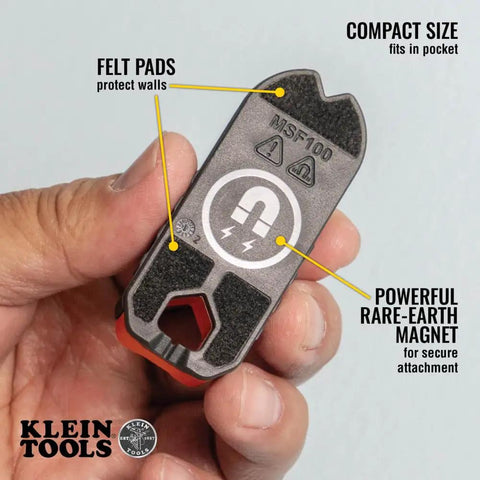 Compact Magnetic Stud Finder And Level With Bubble Vial For Wood And Metal Detection Rare Earth Magnet For Fast Metal Studs And Fasteners