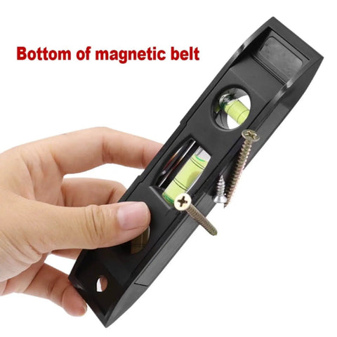 Magnetic Torpedo Level 6 Inch With 3 Bubble Vials Plumb Level And 45 Degree, Tough Magnetic Strip For Iron Surfaces, Top Read Window