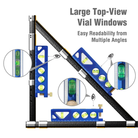 Magnetic Torpedo Level Six And A Half Inch With Verti Site View For Readability Front Back Or Top Four Vials At 0 Degree 90 Degree 45 Degree And 30 Degree Aluminum Anodized Construction