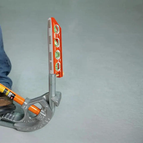 Compact 6-Inch magnetic torpedo level with a V-groove for conduit work delivers hands-free stability on metal surfaces