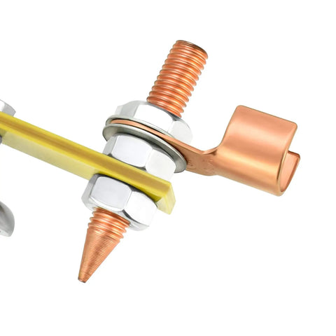 Fix Tite Magnetic Welding Ground Clamp with strong suction head and copper tail stabilizer for fast grounding