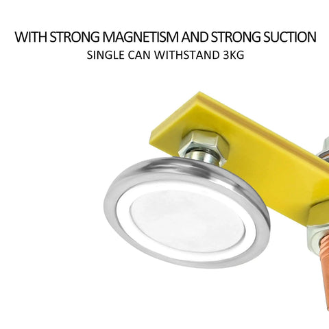 Fix Tite Magnetic Welding Ground Clamp With Strong Suction Head and Copper Tail Stabilizer close-up