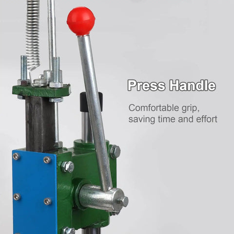Manual Vertical Injection Molding Machine handle for small parts, featuring a comfortable grip and spring mechanism, 110V, DIY prototyping