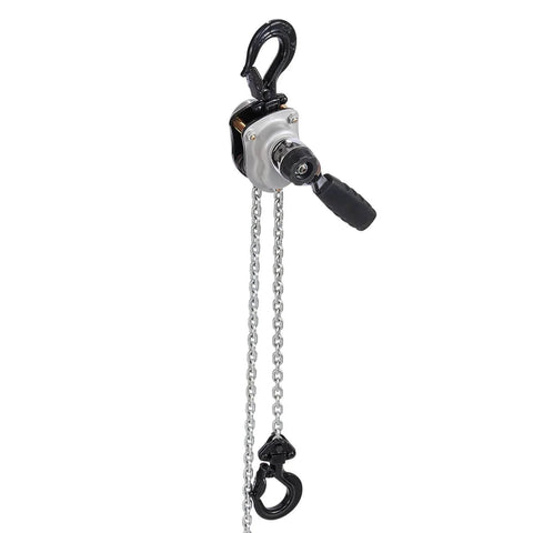 Manual Lever Chain Hoist 0.25 Ton Heavy Duty Come Along 10ft G80 Chain Dual Pawl Brake 360 Degree Hooks For Warehouse