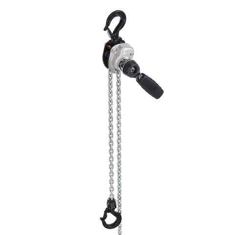 Manual Lever Chain Hoist Half Ton Capacity 1100 Lbs 10 Ft Lift G80 Chain Dual Pawl Brake 360 Degree Hooks For Warehouse