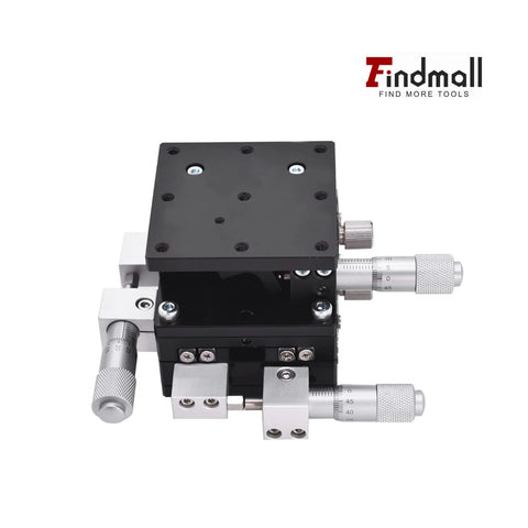 60 X 60mm XYZ Linear Stage 3 Axis Manual Linear Stage XYZ Sliding Platform Trimming Bearing Tuning Platform