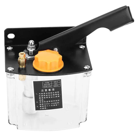 Right Hand Operated Manual Lubricating Pump 650cc for CNC Machine Tools with easy push operation and slick piston design